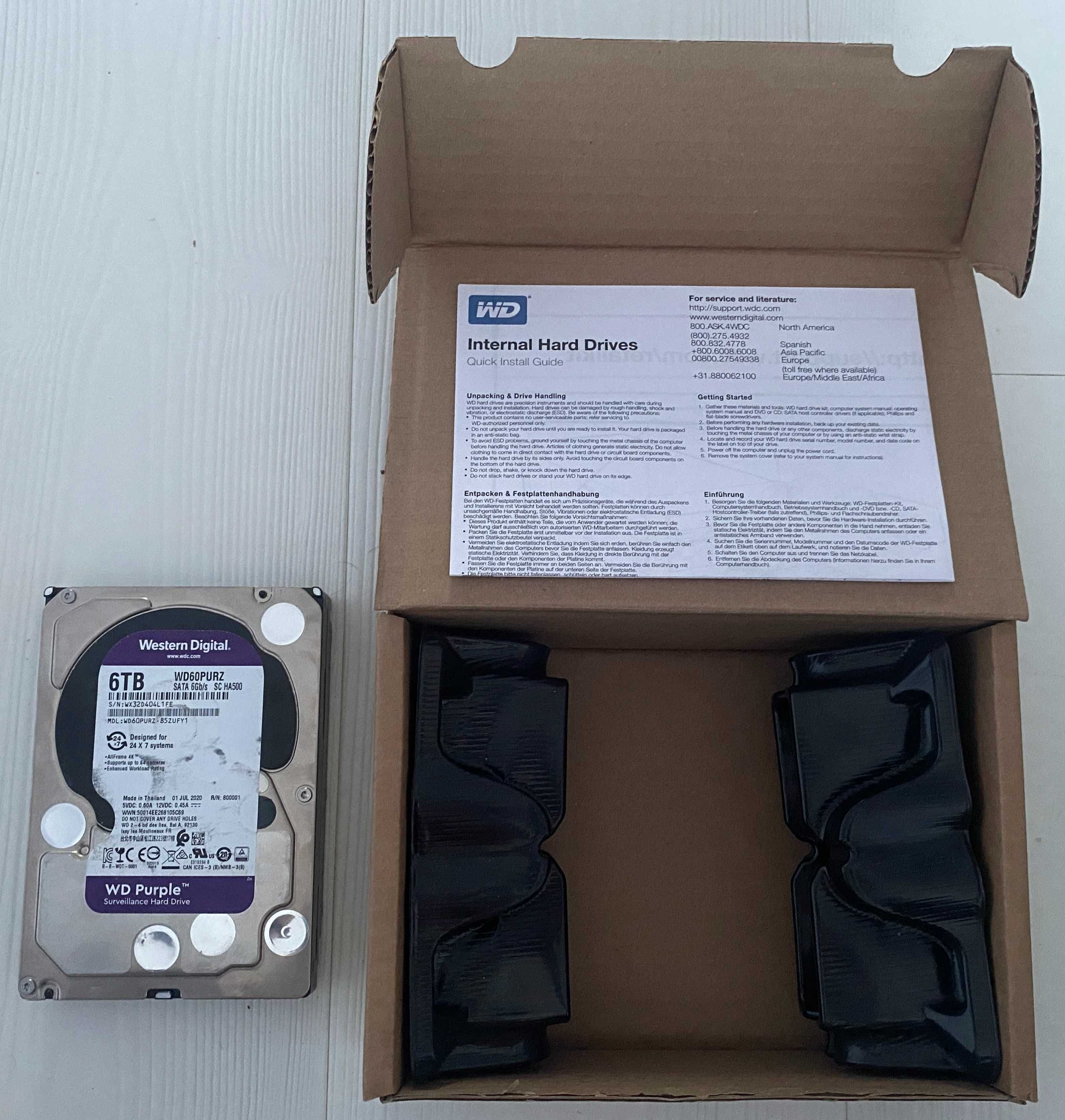 HDD SSD Western Digital WD Purple, Black, Red, Gold