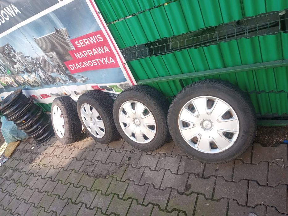175/65r14 koła zimowe ford fiesta felgi stalowe kołpaki