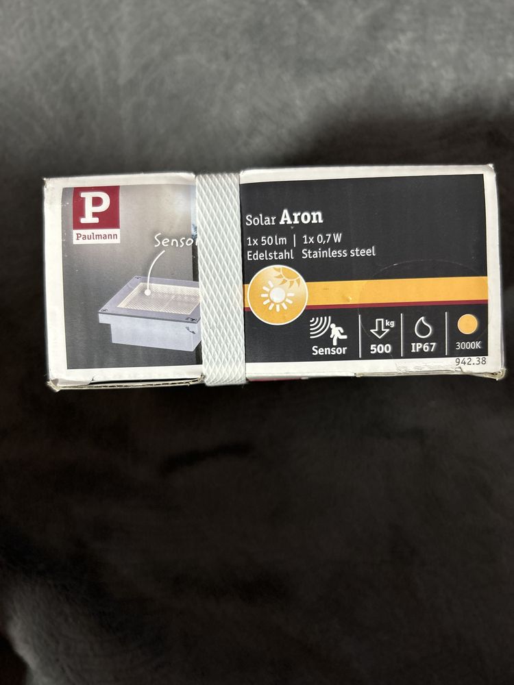 Lampa z czujnikiem ruchu Outdoor Solar Aron Paulmann 94238