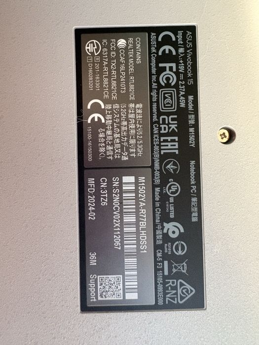 Asus vivobook 15 M1502Y A-R77BLHDSS1
