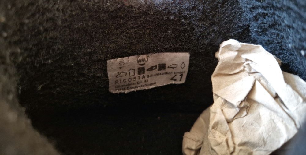 Ботінки чоловічі зимові RICOSTA 41 розмір (стелька 26.5см) Original