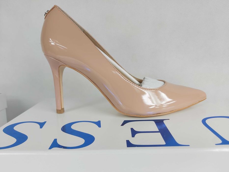 ‼️NOWE czółenka lakierowane GUESS klasyczne nude cieliste 36 a 316 róż