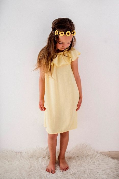 Sukienka hiszpanka Lily Grey, żółty,  110