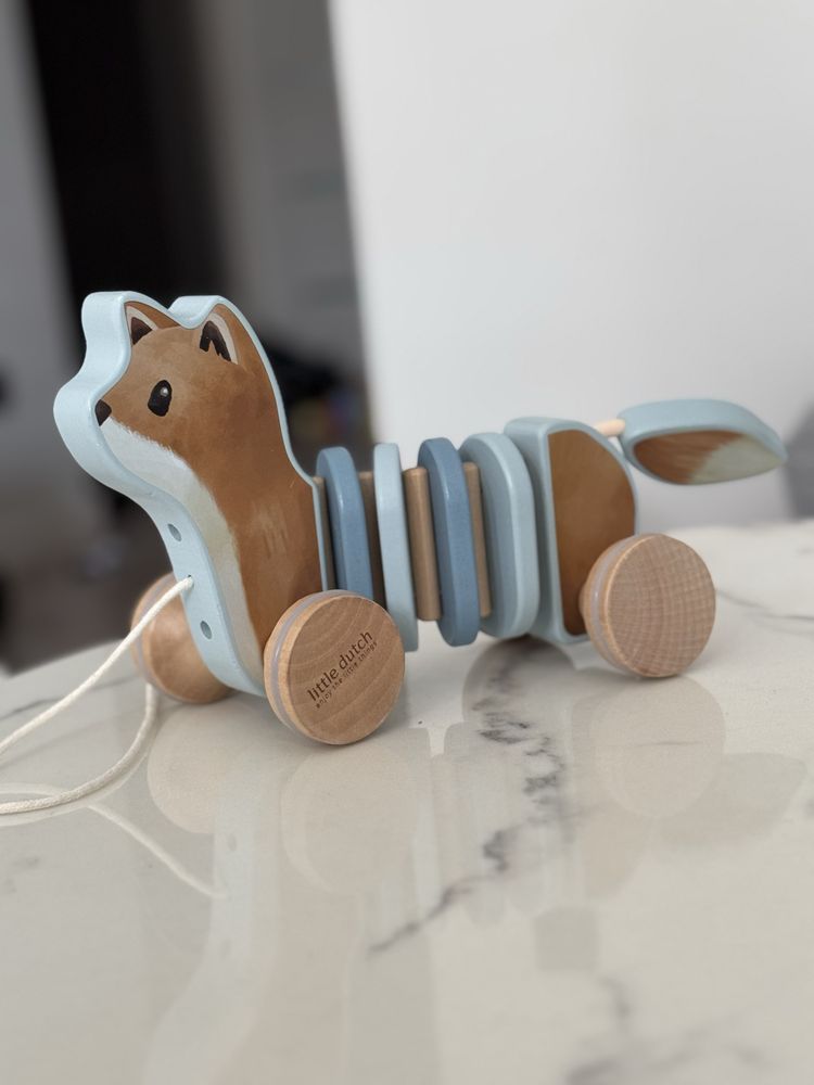 Little Dutch Drewniany lisek do ciągnięcia