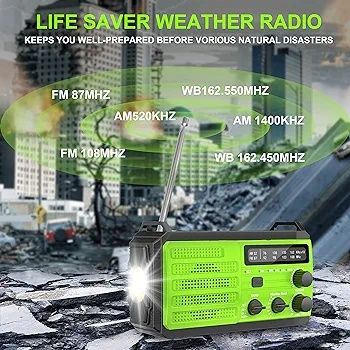 Radio akumulatorowe 8000 mAh AM, FM Givoust 3 PRO, latarka, solar