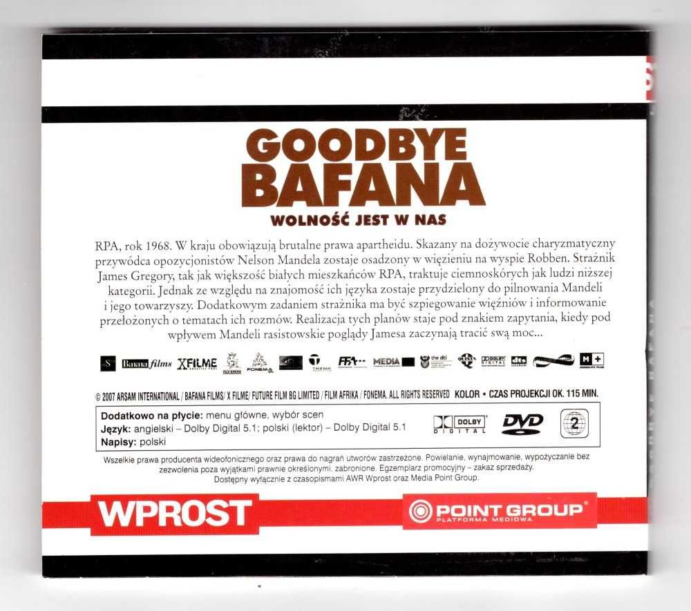 Goodbye Bafana (reż. Billy August) DVD