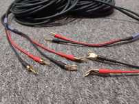 Kabel głośnikowy 2x 1,5mm OFC 2x BANAN 4mm 2x Widełki - 2x 5m