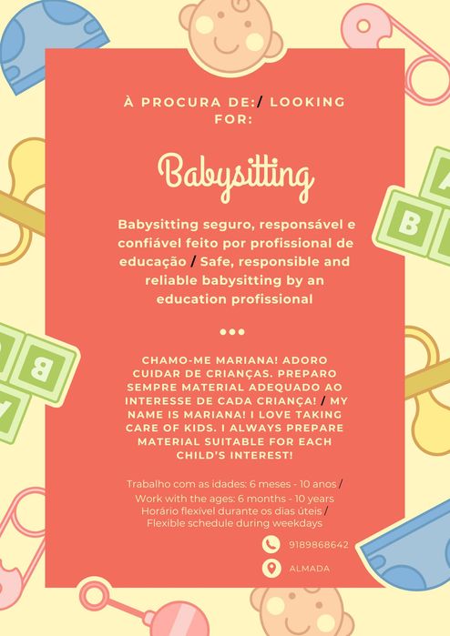 Serviço de babysitting