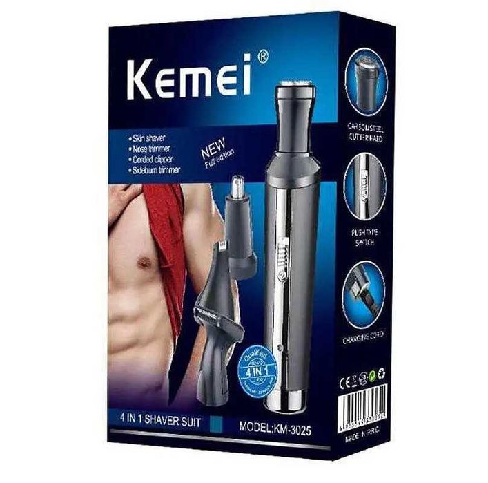 4 в 1 Эпилятор, бритва, триммер Kemei Km-3025