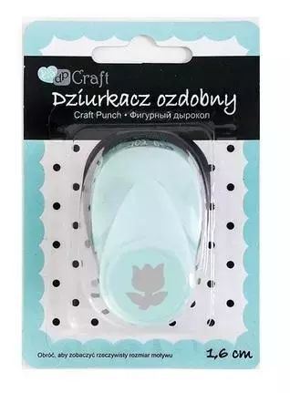 Dziurkacz ozdobny 1,6cm tulipan. Dalprint. Nowy Produkt
