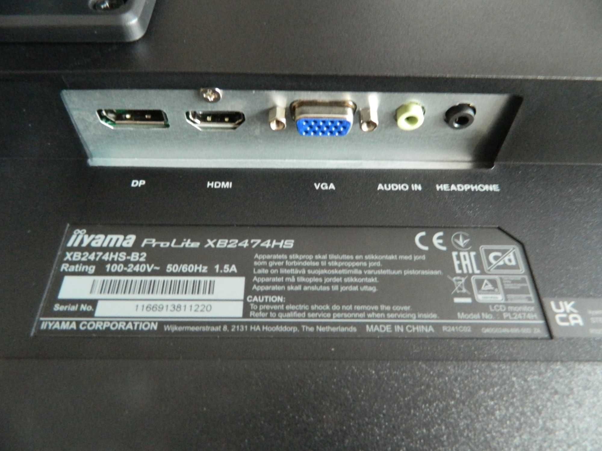 Monitor Iiyama XB2474HS 24 cale
