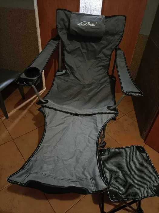 Krzesło wędkarskie na ryby kemping na plażę solidne podnóżek taboret