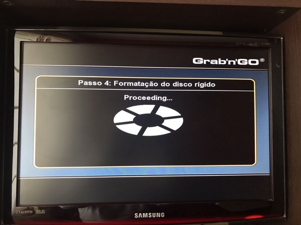 Media center com comando