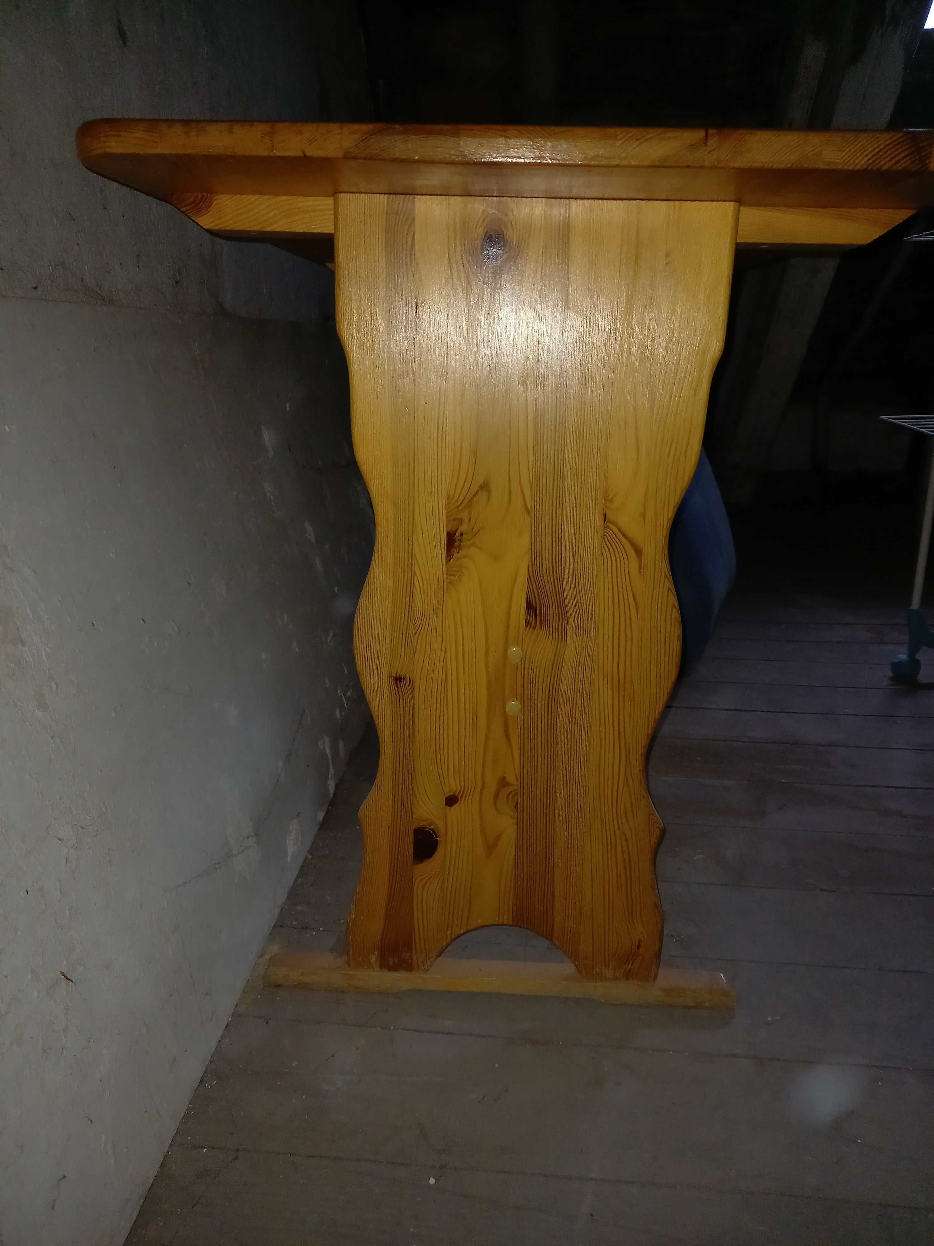 stół kuchenny z prawdziwego drewna