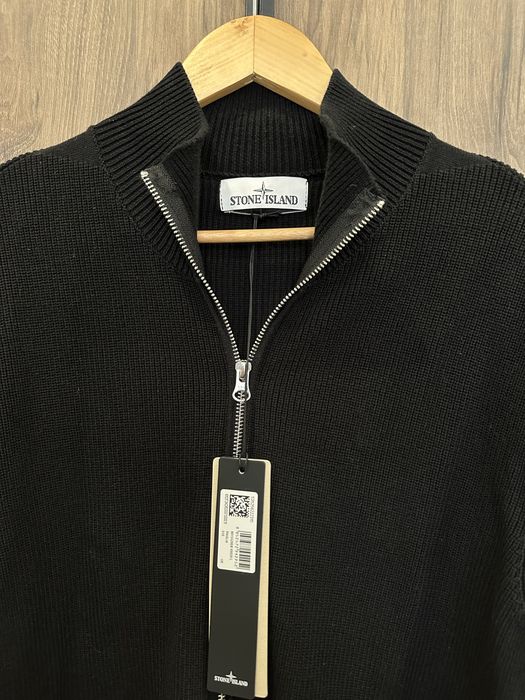 Кардиган Stone Island 8015526D8 Zip Cardigan Black Sweater L CP стон