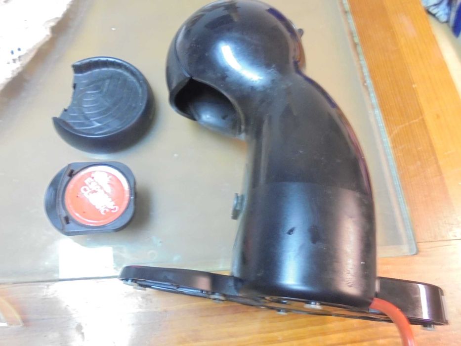 maquina de cafe a funcionar