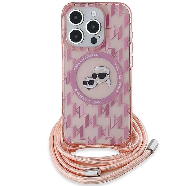 Etui Karl Lagerfeld IML Crossbody Monogram Karl & Choupette Head MagSa