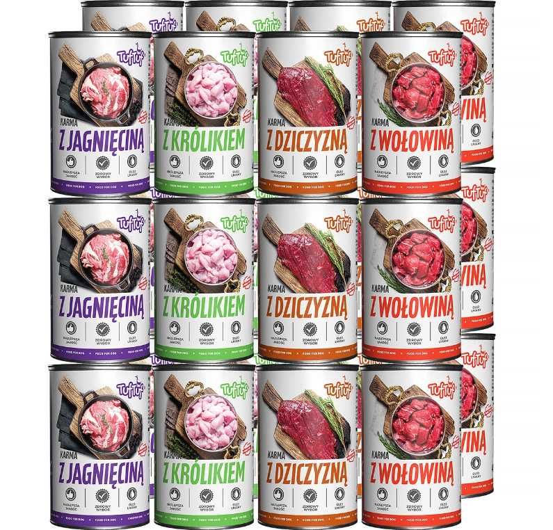 24 X 800G Tuf Tuf mokra karma dla psa