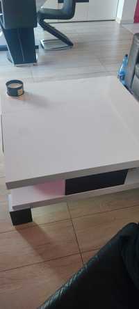 Stół biało-czarny na wysoki połysk