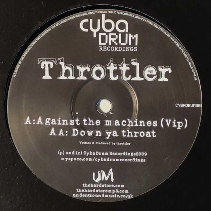 Throttler - Against The Machines (Vip) / Down Ya Throat