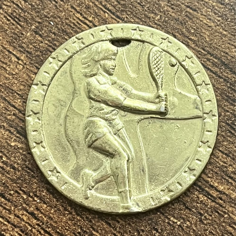 Żeton-Medal Tim Nutella Tenis.(30 mm mosiądz)