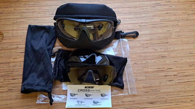 Защитные тактические очки Ess Crosshair + Оригинал.(три линзы)