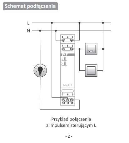 F&F Przekaźnik bistabilny BIS-411 230 V