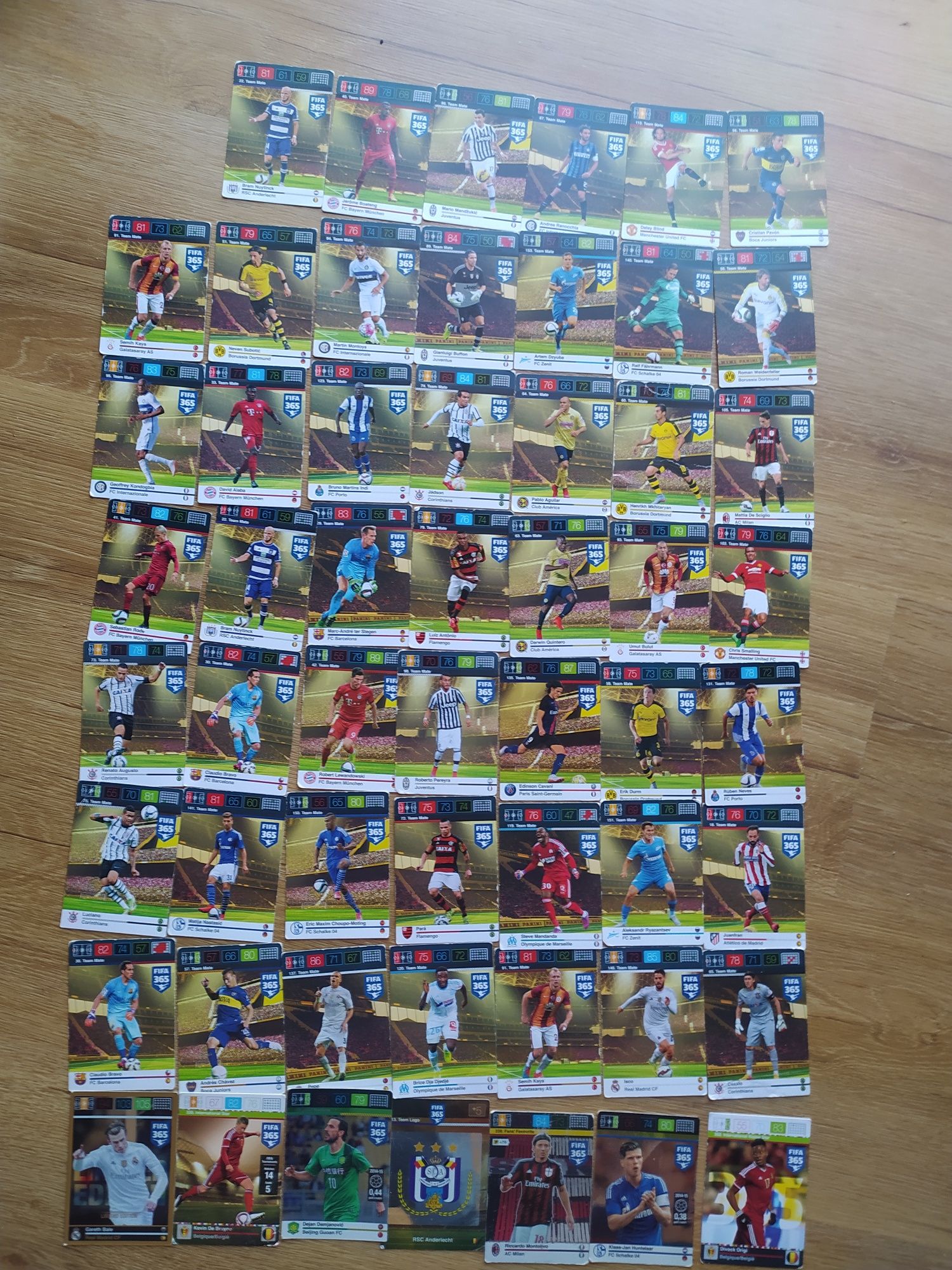 Karty piłkarskie FIFA 365 panini ponad 50 kart w tym limitowane!