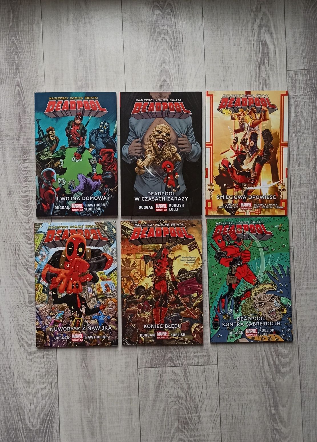 Deadpool Marvel komiks komiksy zestaw