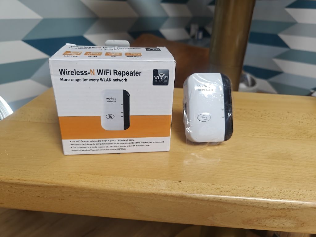 Repiter Wzmacniacz sygnału Wi-Fi Wireless-N Obsługa sieci WLAN 2.4 GHz