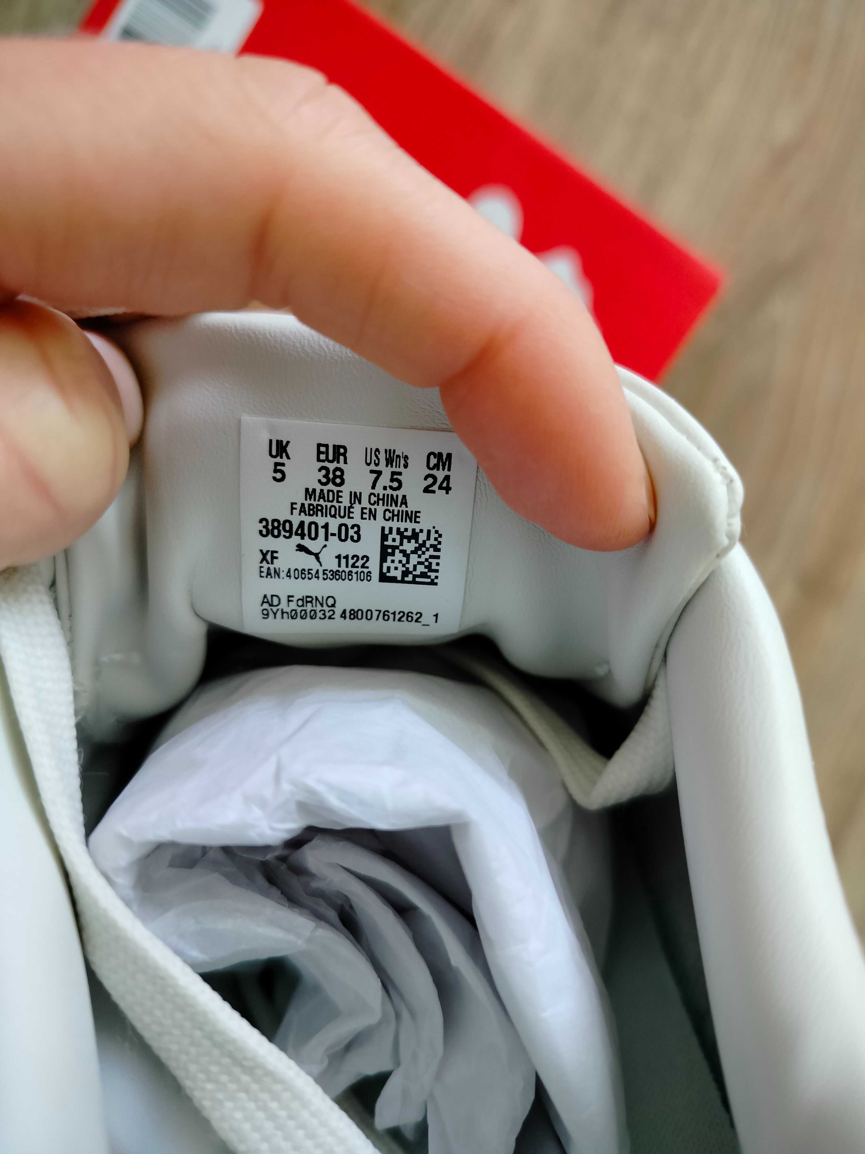 Sneakersy Puma Smash Platform V3 Slee - białe - rozmiar 38