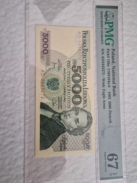 5000zł 1982 Chopin PMG67 !!