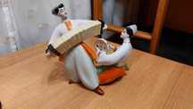 Ukraińska porcelanowa figurka USSR z lat 60. XX Polonne PRL