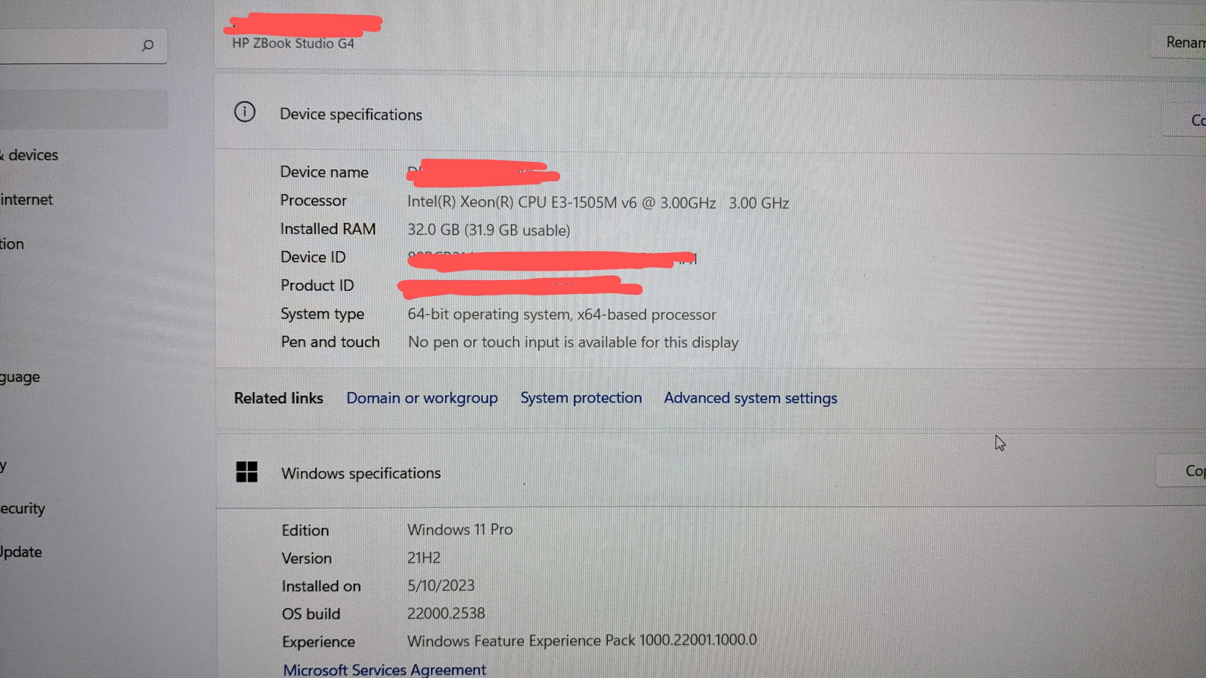 HP Zbook Studio G4 workstation 32gb ram Xeon 8x3ghz 256gb dysk