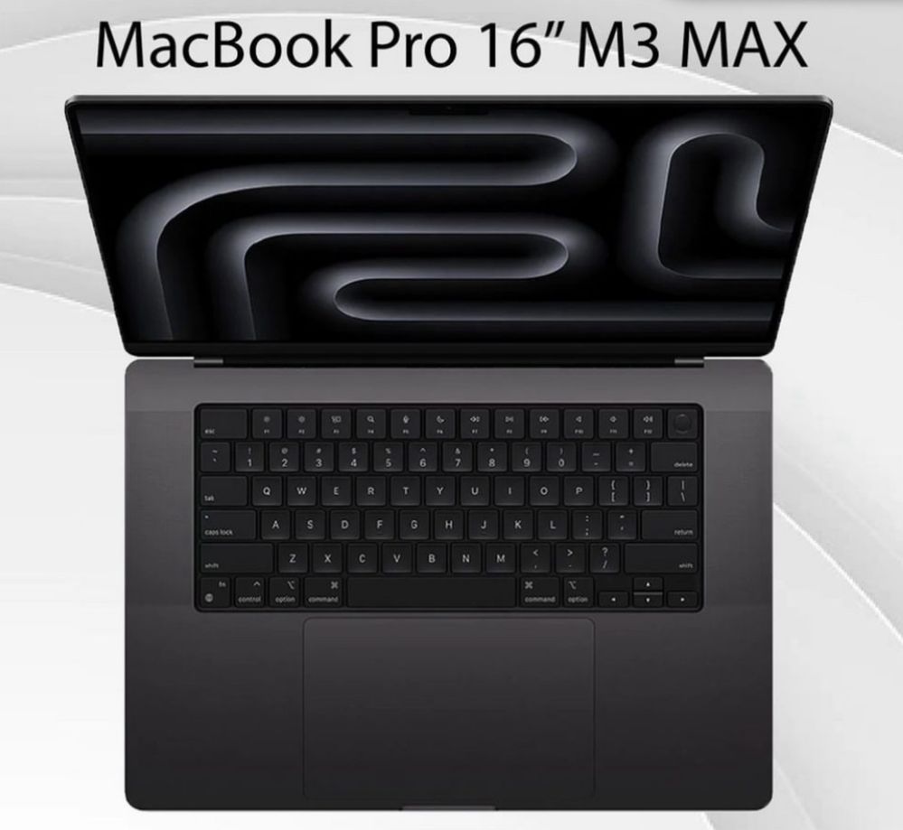 MacBook PRO 16,2” M3 MAX 48GB / 1TB/2TB | 64GB / 1TB/2TB | 96GB/1TB