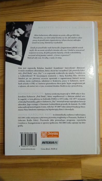 Książka "Bohdan Smoleń. Niestety wszyscy się znamy" Anna Karolina Kłys