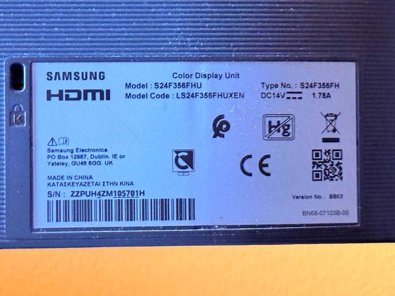Monitor Samsung S24F356FH 24''