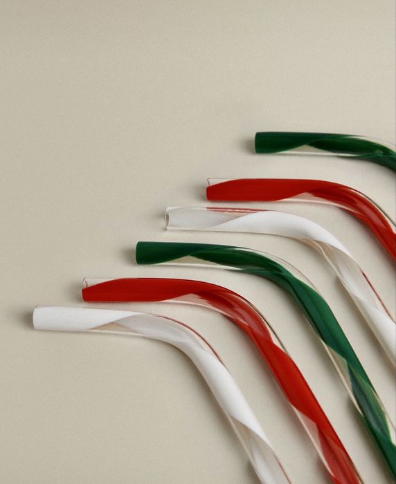 Palhinhas De Acrílico Multicoloridas (PACK DE 6) Zara Home NOVO