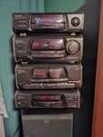 Wieża Technics SH-E50 amplituner, procesor, CD, deck