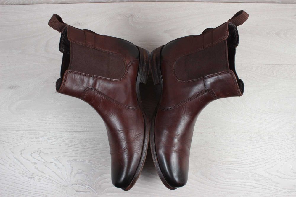 Чоловічі шкіряні черевики челсі Clarks оригінал, розмір 41 - 41.5