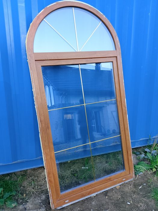 Okno 116x229 balkonowe drzwi złoty dąb rozwierno uchylne