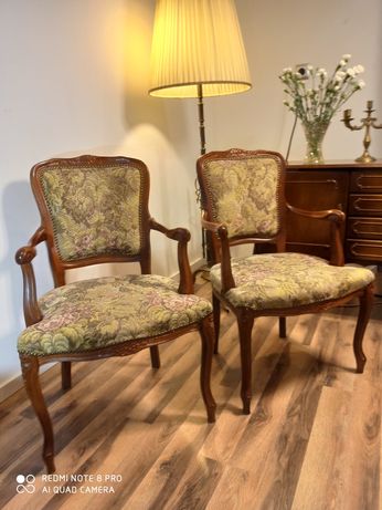 Komplet angielski krzeseł krzesło Ludwik ludwikowska antyk fotel