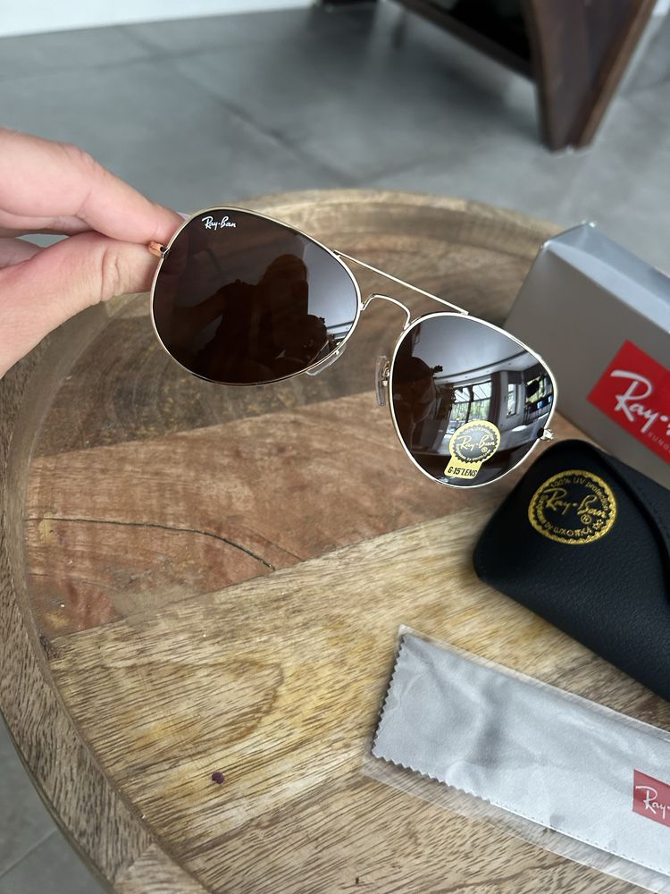 Okulary przeciwsłoneczne  aviator pilotki ray-ban nowe