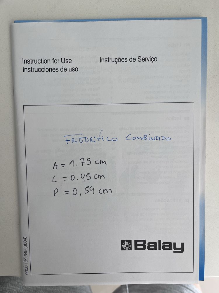 Frigorifico combinado de encastre