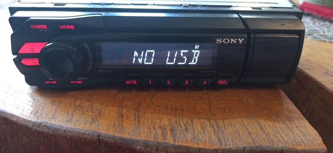 Radio samochodowe Sony DSX-A40UI, MP3, USB, kostka iso, używane