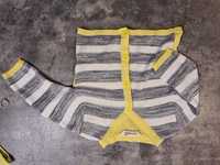 Sweterek chlopiecy cieniutki cocodrillo  74 80 żółty