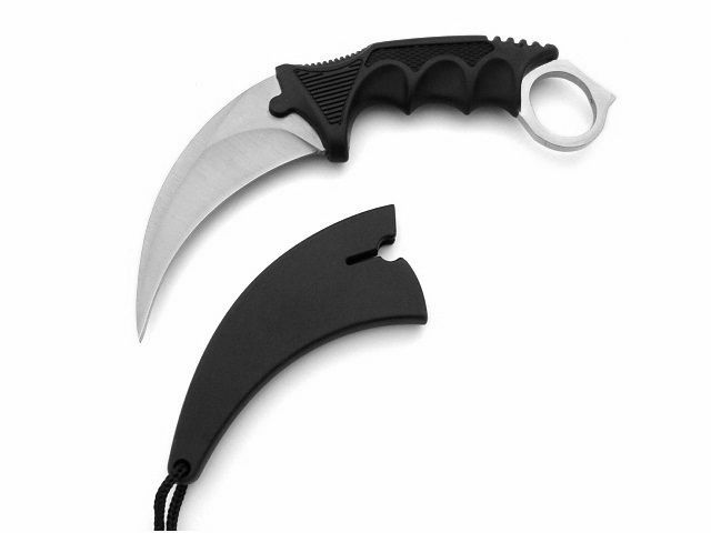 Karambit nóż na szyję neck knife pazur CS:GO N062B + GIFTBOX