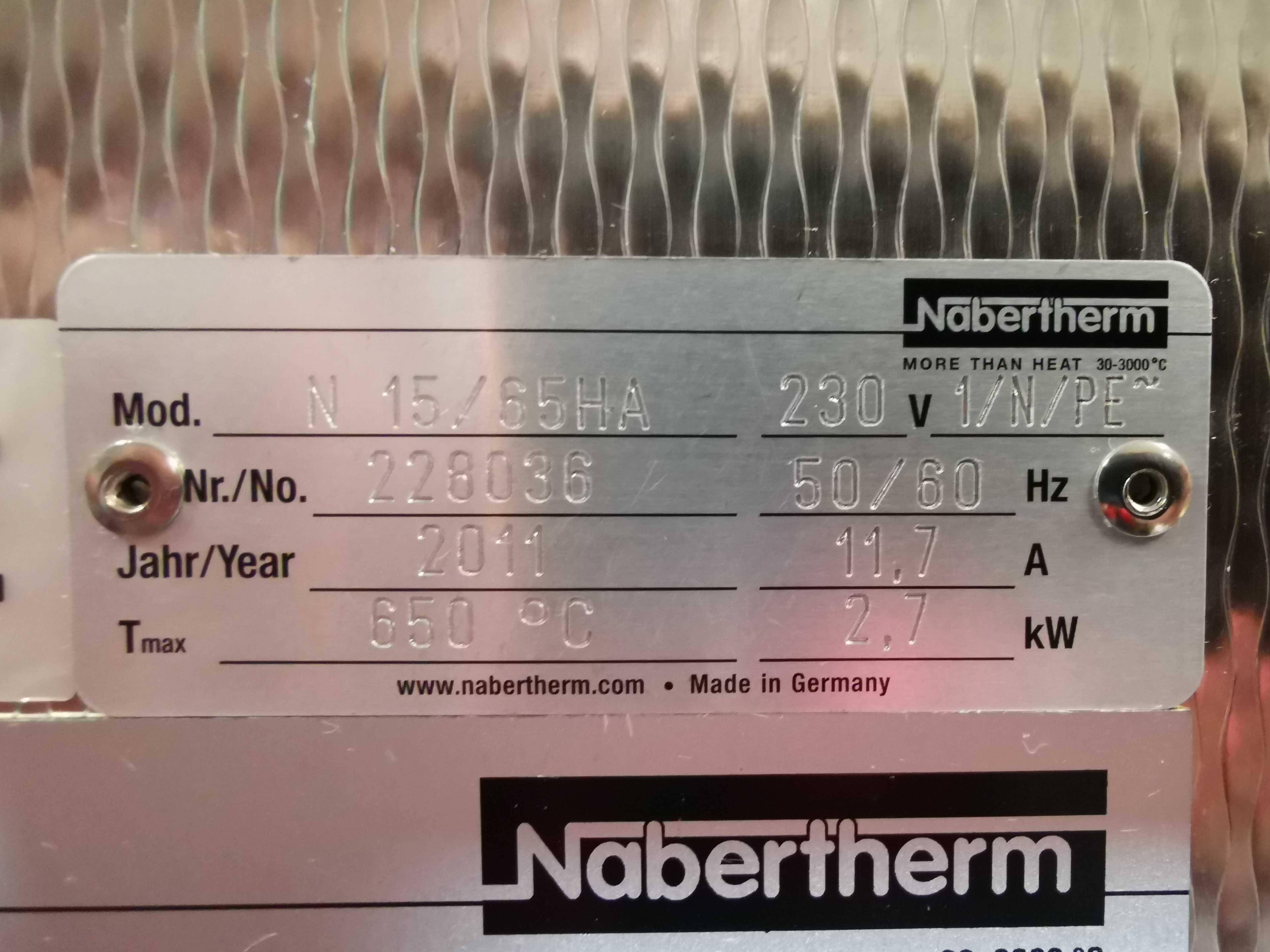 Piec cyrkulacyjny, komorowy, laboratoryjny Nabertherm N 15/65 HA