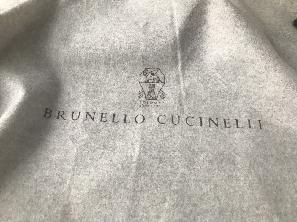 Pokrowiec na torbę szary Brunello Cucinelli