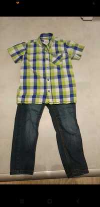 Spodnie jeansowe 2 pary chłopięce plus koszula, rozm. 104-110 Cool Clu